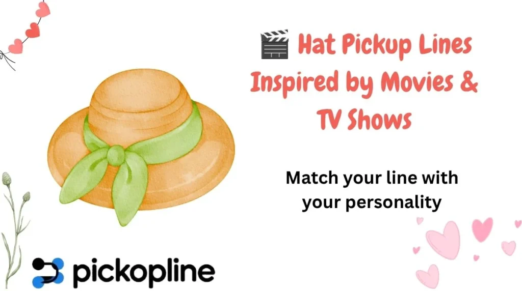 🎬 Hat Pickup Lines Inspired by Movies & TV Shows