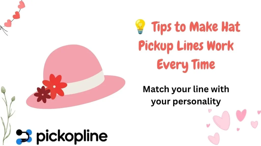 💡 Tips to Make Hat Pickup Lines Work Every Time