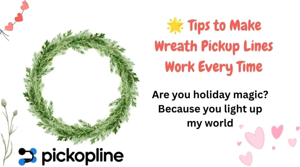 🌟 Tips to Make Wreath Pickup Lines Work Every Time